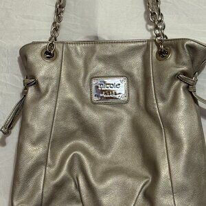 Gold Nicole Miller Bag